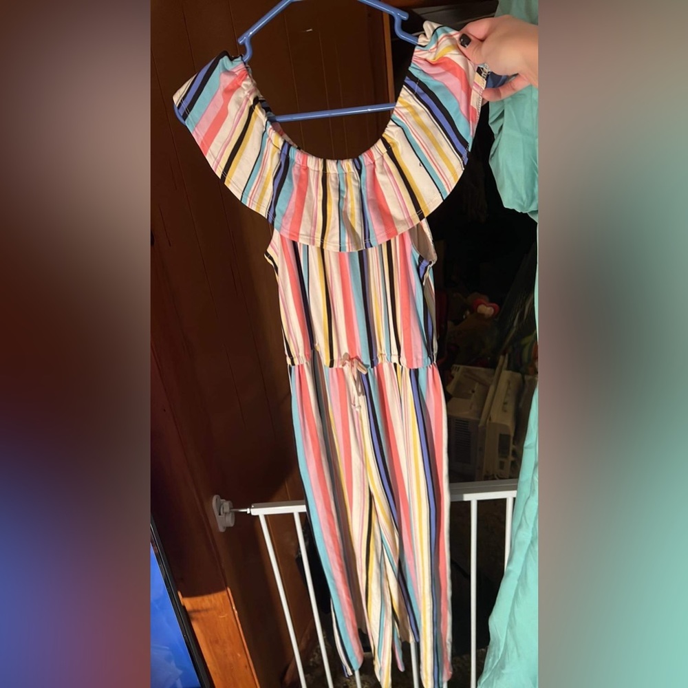 Multi color kids jumpsuit